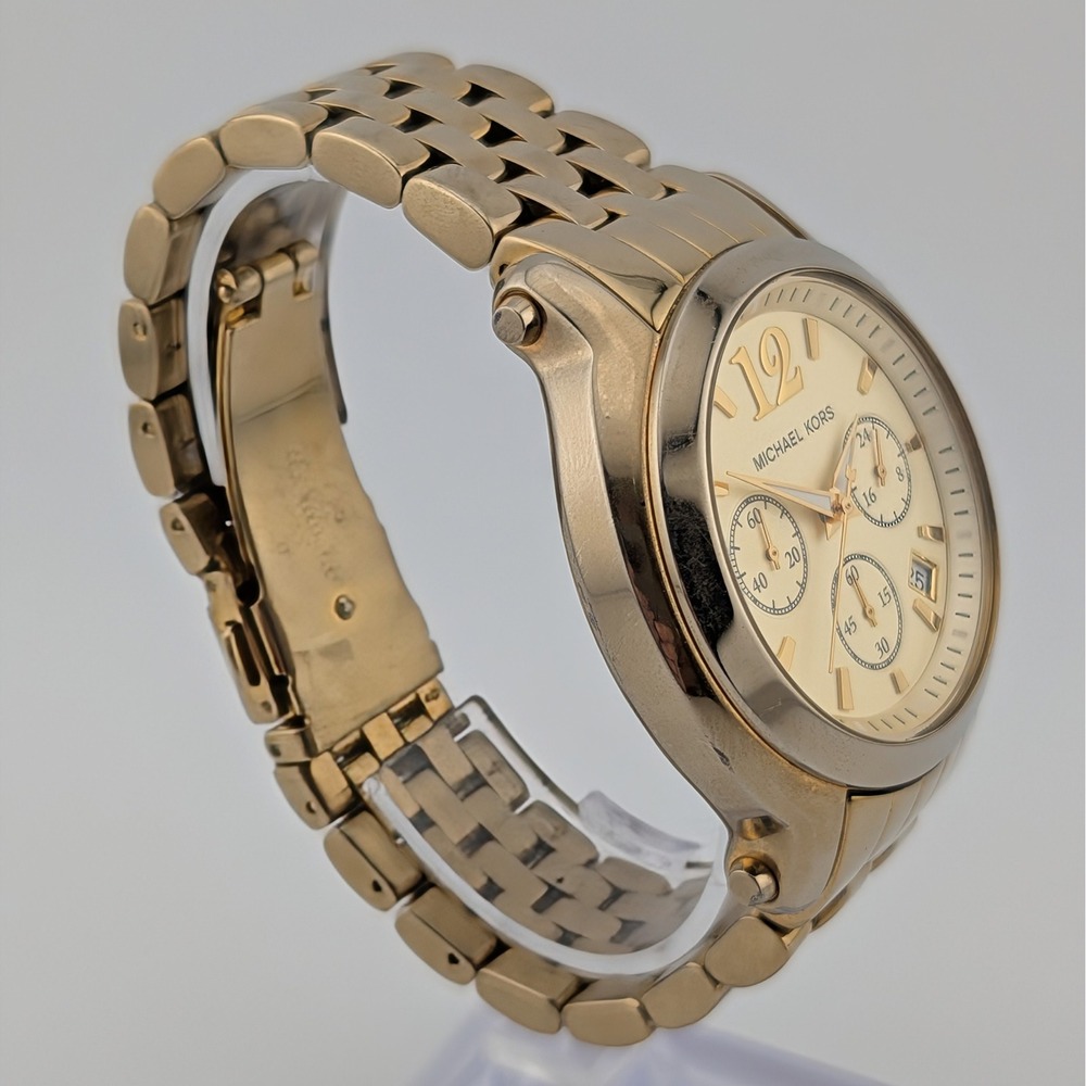 Michael Kors Madison Chronograph MK5172 Gold Tone Date Watch 40mm Women's - Picture 6 of 10